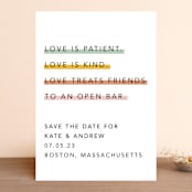 "Love is..." - Save the Dates in Sobert by Hudson meet Rose - Front