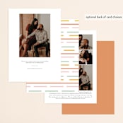 "Love is..." - Save the Dates in Sobert by Hudson meet Rose - Back of Card Options