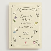 "Lovely Date" - Save the Dates in Natural by Helena Vitto - Front