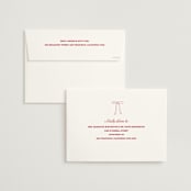"Crazy Little Thing Called Love" - Save the Dates in Cream by Helena Vitto - FREE Recipient Addressing
