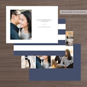 "Down by the Sea" - Save the Dates in Marine by Sandra Picco Design - Back of Card Options