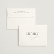 "Penelope" - Save the Dates in Ecru by Morgan Kendall - FREE Recipient Addressing