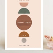 "Balance" - Save the Dates in Peach by Chandler Lettin - Front