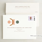"Balance" - Save the Dates in Peach by Chandler Lettin - FREE Recipient Addressing