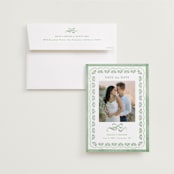 "Charming" - Save the Dates in Meadow by Melanie Kosuge - Save the Date with Envelope