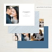 "Big City - Seattle" - Save the Dates in Pale Blue by Hooray Creative - Back of Card Options