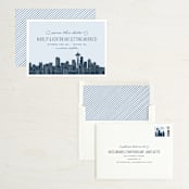 "Big City - Seattle" - Save the Dates in Pale Blue by Hooray Creative - Assembled