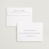 "Focused" - Save the Dates in Snow by Michelle Taylor - FREE Recipient Addressing
