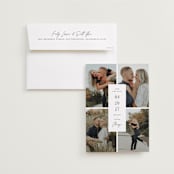 "Focused" - Save the Dates in Snow by Michelle Taylor - Save the Date with Envelope