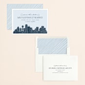 "Big City - Dallas" - Save the Dates in Pale Blue by Hooray Creative - Assembled