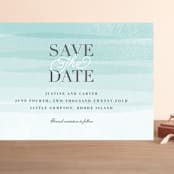 "Old Post Road" - Save the Dates in Sea Salt by Jennifer Wick - Front