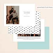 "Old Post Road" - Save the Dates in Sea Salt by Jennifer Wick - Back of Card Options