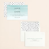 "Old Post Road" - Save the Dates in Sea Salt by Jennifer Wick - Assembled