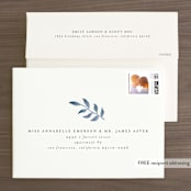 "Serenity" - Save the Dates in Nigella by Lehan Veenker - FREE Recipient Addressing
