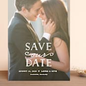 "XOXO" - Save the Dates in Snow by Carolyn MacLaren - Front