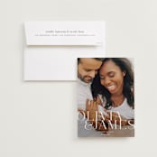 "This Couple" - Save the Dates in Pearl by Lauren Chism - Save the Date with Envelope