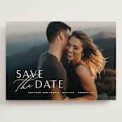"Eloquent" - Save the Dates in Pearl by Jennifer Postorino - Front