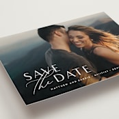 "Eloquent" - Save the Dates in Pearl by Jennifer Postorino - Detail