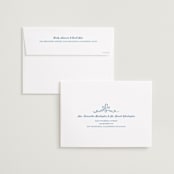 "Happy Day" - Save the Dates in Dusty Blue by Lucia Saisse - FREE Recipient Addressing