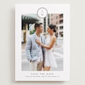 "Circle monogram" - Save the Dates in Cotton by Stacey Meacham - Front