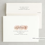 "Numbered Watercolor" - Save the Dates in Peony by Hooray Creative - FREE Recipient Addressing