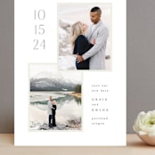 "modern duo" - Save the Dates in Taupe by Hooray Creative - Front