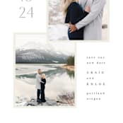 "modern duo" - Save the Dates in Taupe by Hooray Creative - Detail