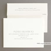 "modern duo" - Save the Dates in Taupe by Hooray Creative - FREE Recipient Addressing