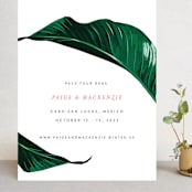 "Mod Palm" - Save the Dates in Pearl by Erin Hodges - Front