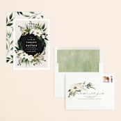 "Botanical Ring" - Save the Dates in Ivory by Susan Moyal - Assembled