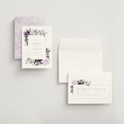 "Garden Stroll" - Save the Dates in Lilac by Creo Study - Assembled