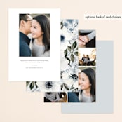 "Nantucket Romance" - Save the Dates in Marine by Chris Griffith - Back of Card Options