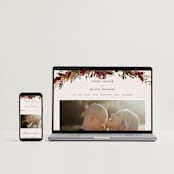 "poetique" - Save the Dates in Autumn by Kate Ahn - FREE Wedding Website