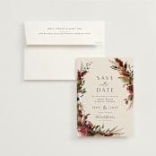 "poetique" - Save the Dates in Autumn by Kate Ahn - Save the Date with Envelope