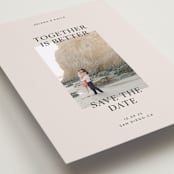 "Together is Better" - Save the Dates in Blush by Pati Cascino - Detail