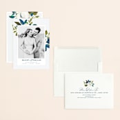 "Our Something Blue" - Save the Dates in Ocean by AK Graphics - Assembled