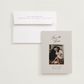 "Hayworth" - Save the Dates in Clay by Olivia Kanaley Inman - Save the Date with Envelope