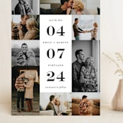 "Engagement Story" - Save the Dates in Noir by Kimberly FitzSimons - Front