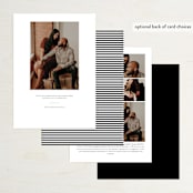 "Engagement Story" - Save the Dates in Noir by Kimberly FitzSimons - Back of Card Options