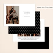 "Cinematic" - Save the Dates in Dove by Jessica Ogden - Back of Card Options