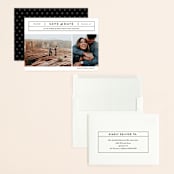 "Cinematic" - Save the Dates in Dove by Jessica Ogden - Assembled