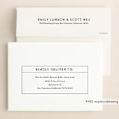 "Cinematic" - Save the Dates in Dove by Jessica Ogden - FREE Recipient Addressing