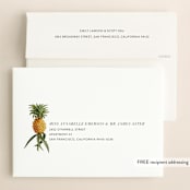 "Party in Paradise" - Save the Dates in Pineapple by Erin Hodges - FREE Recipient Addressing