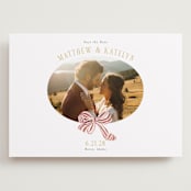 "Ruban en Fleur" - Save the Dates in Rose by Itsy Belle Studio - Front