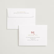 "Ruban en Fleur" - Save the Dates in Rose by Itsy Belle Studio - FREE Recipient Addressing