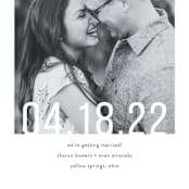 "Date Check" - Save the Dates in Noir by Up Up Creative - Detail