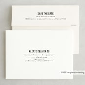 "Date Check" - Save the Dates in Noir by Up Up Creative - FREE Recipient Addressing