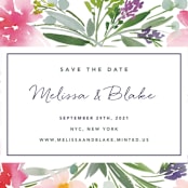 "Eliza" - Save the Dates in Spring by Yao Cheng Design - Detail