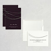 "Midnight Vineyard" - Save the Dates in Eggplant by Design Lotus - Assembled