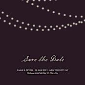 "Midnight Vineyard" - Save the Dates in Eggplant by Design Lotus - Detail